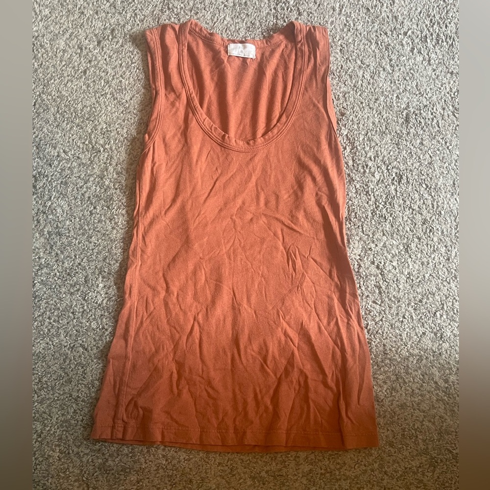 T.La Sleeveless Orange Top